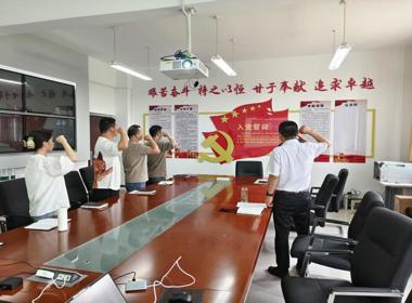 网络与信息中心党支部开展“重温誓词强党性 实干担当迎‘七一’”主题党日活动